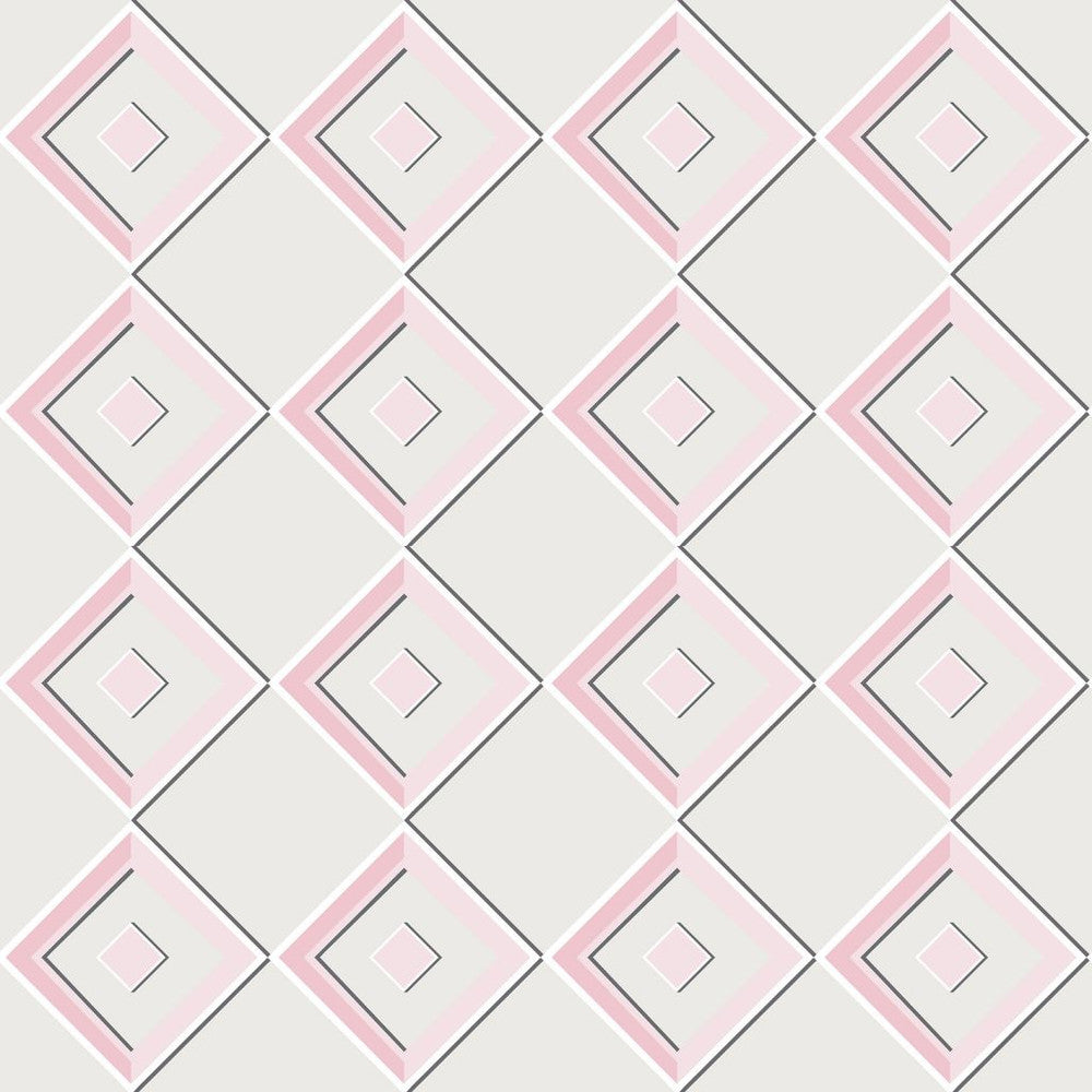 Harlequin Diamond Rose Quartz by RM CoCo Fabric