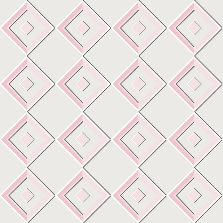 Harlequin Diamond Rose Quartz by RM CoCo Fabric