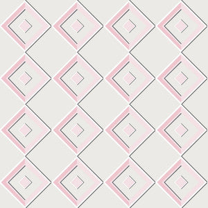 Harlequin Diamond Rose Quartz by RM CoCo Fabric