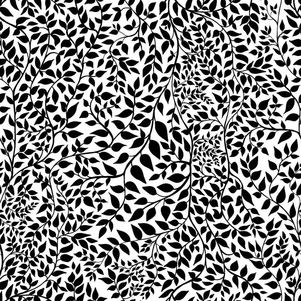 Leafy Tuxedo by RM CoCo Fabric