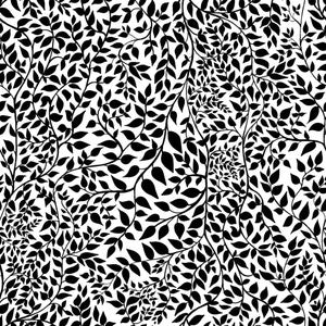 Leafy Tuxedo by RM CoCo Fabric