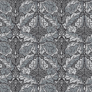 Oakwood Hall Charcoal by RM CoCo Fabric