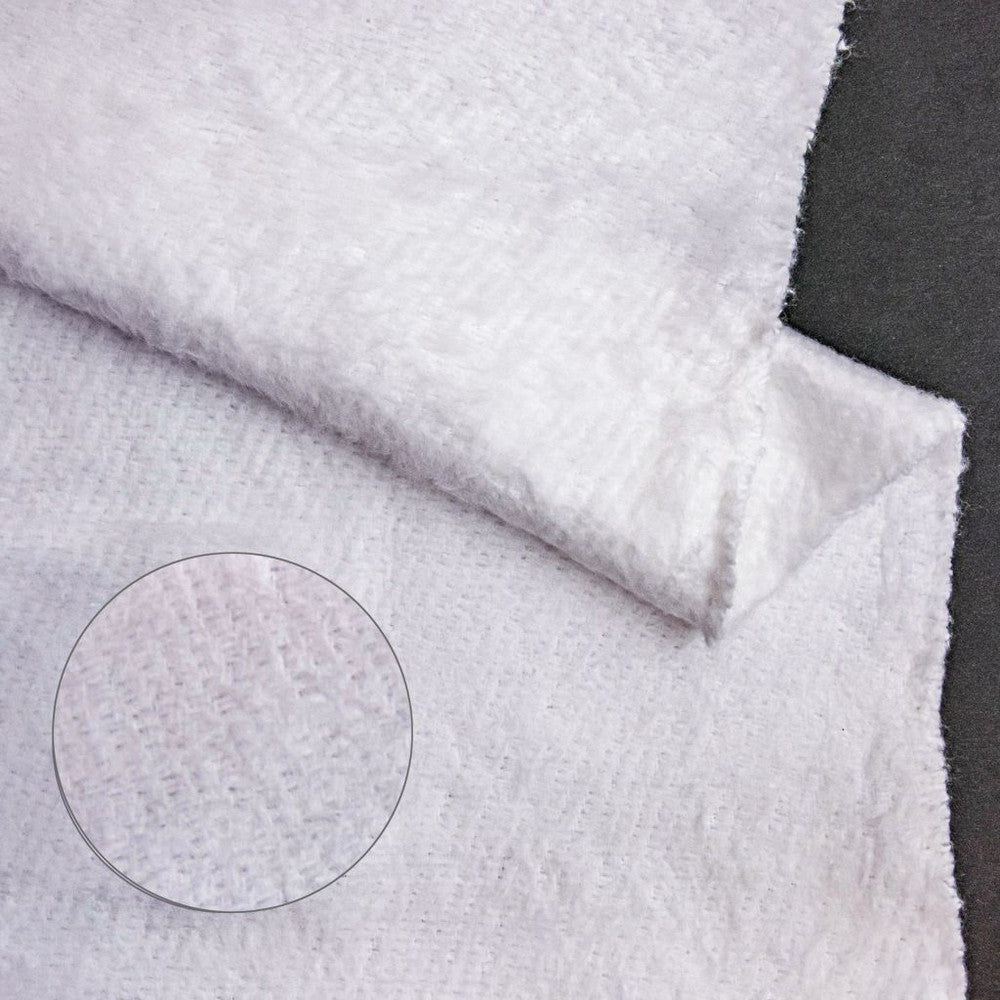 RM Designer Bump Cloth White by RM CoCo Fabric