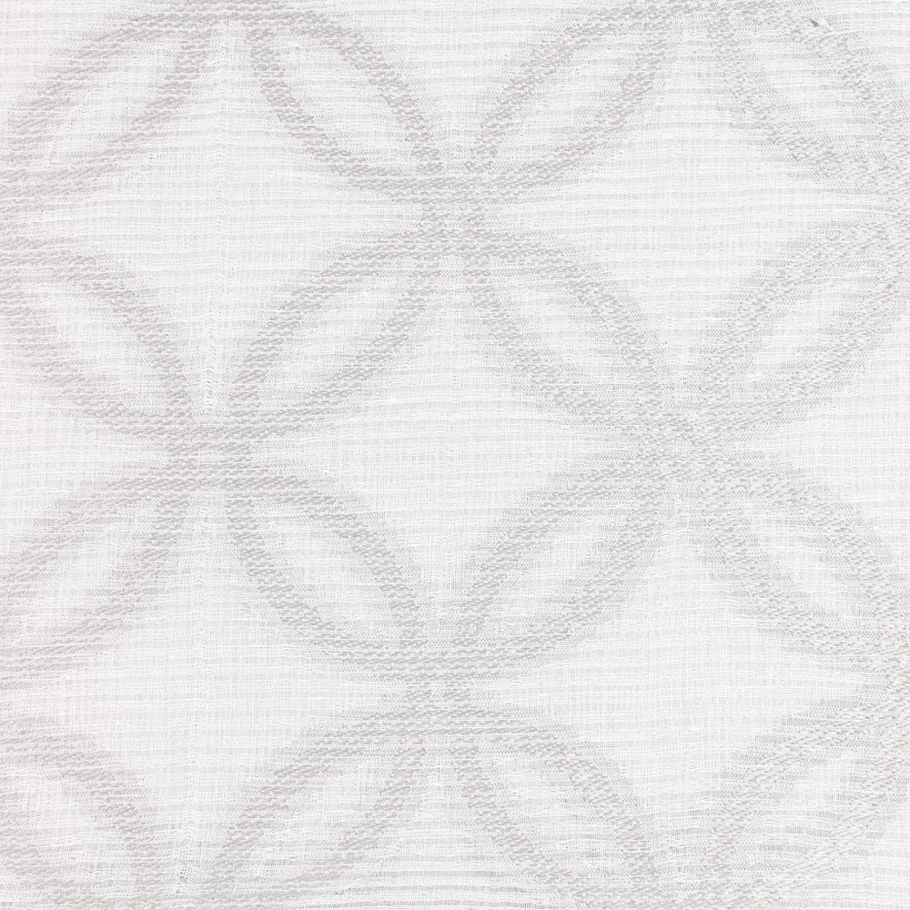 Floral Maze White Diamond by RM CoCo Fabric Sheer Perfection 73% Polyester 27% Linen See Sample 0 Horizontal: 5.5 and Vertical: 5.7 60 - Fabric Carolina -