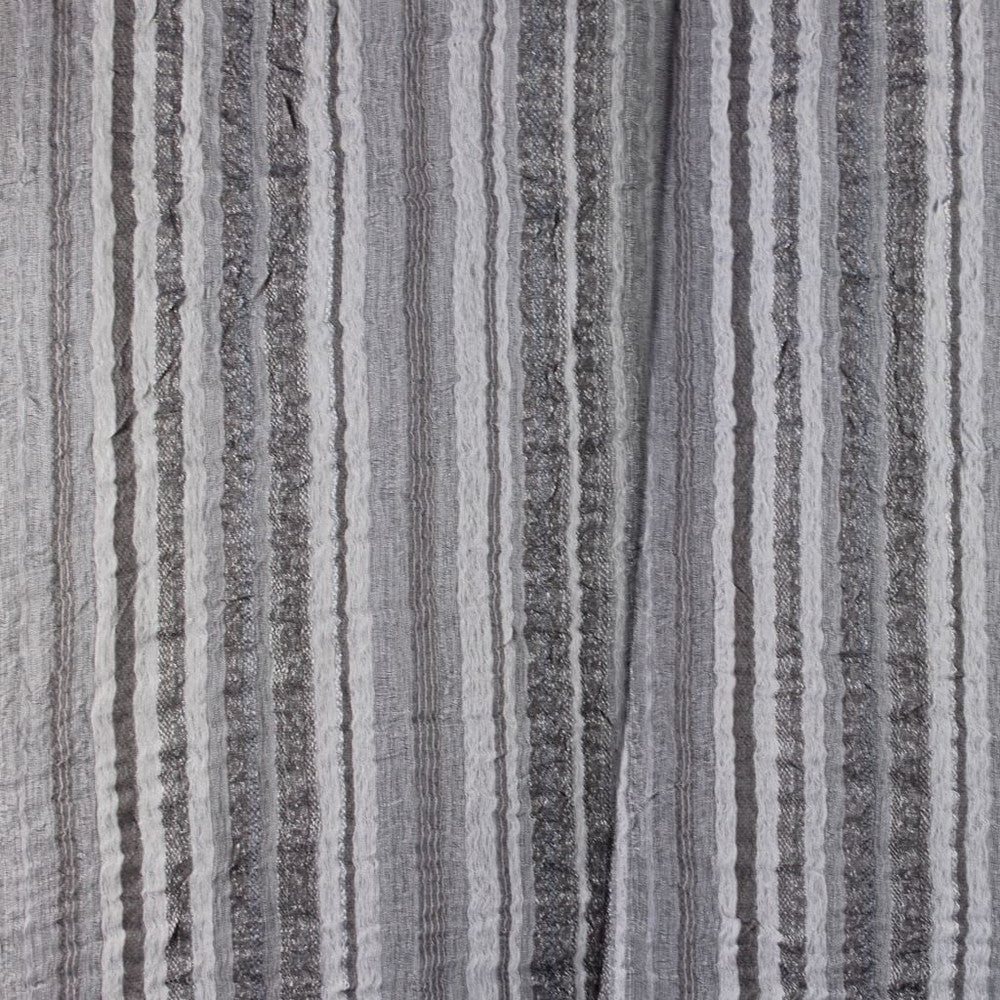 Waverunner Stripe Silver Oak by RM CoCo Fabric