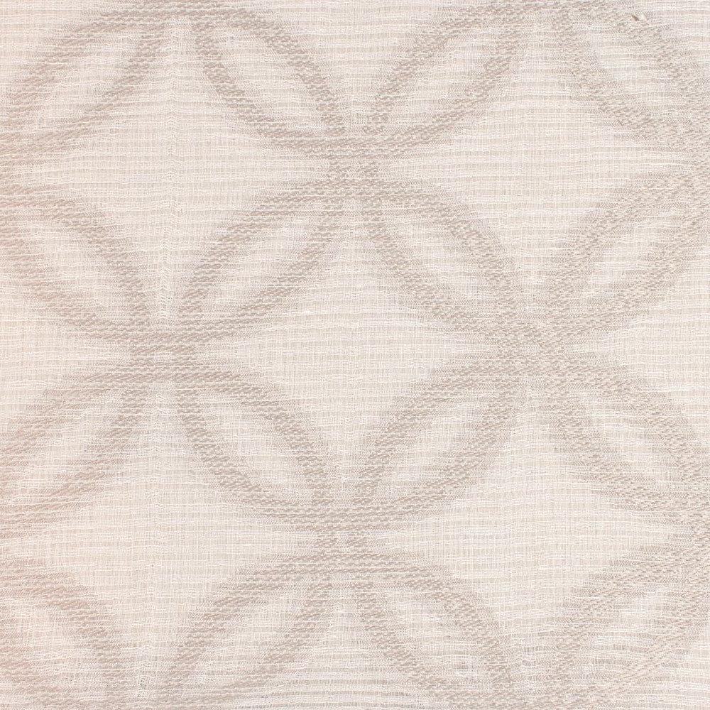Floral Maze Parchment by RM CoCo Fabric Sheer Perfection 73% Polyester 27% Linen See Sample 0 Horizontal: 5.5 and Vertical: 5.7 60 - Fabric Carolina -