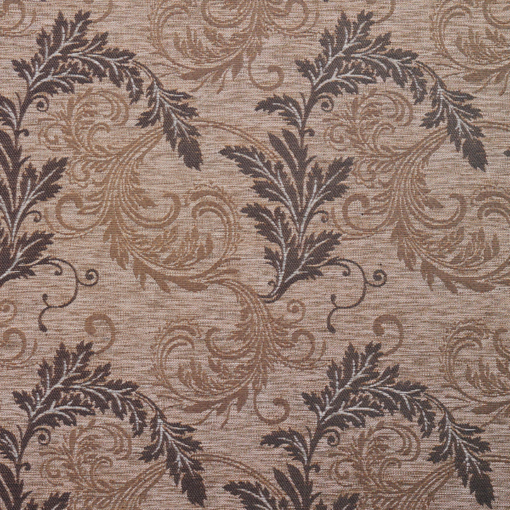 1662 Sable Leaf by Charlotte Fabric Modern Tapestry 100% Woven Polyester Asia Exceeds 200,000 Wyzenbeek Rubs (Heavy Duty) Horizontal: 14.5" x Vertical: 16" 54 Inches - Fabric Carolina -