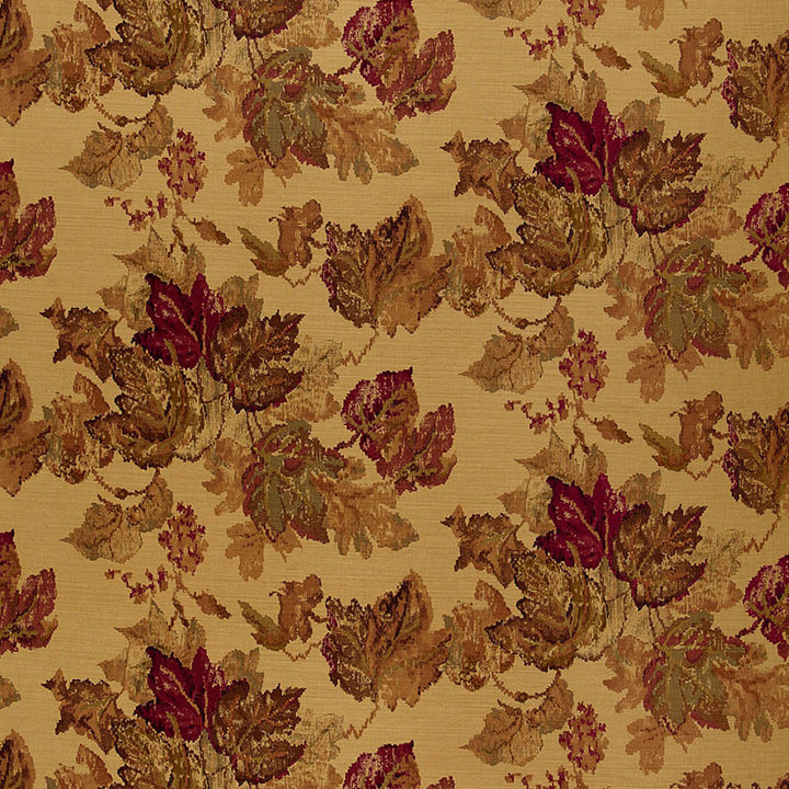Longwood Leaves Spice 166373 by Schumacher Fabric PRINTED FABRICS VOLUME I LINEN 58% COTTON 42% BELGIUM </p><p>Repeat: Horizontal: 26 1/2" (67CM) and Vertical: 25 1/4" (64CM) 54 - Fabric Carolina -