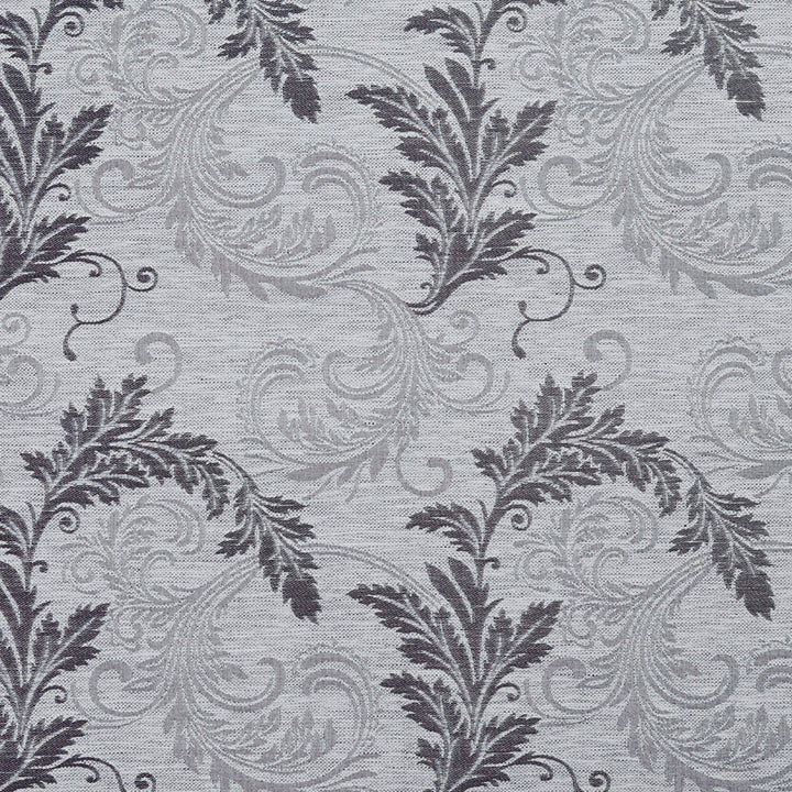 1663 Platinum Leaf by Charlotte Fabric Modern Tapestry 100% Woven Polyester Asia Exceeds 200,000 Wyzenbeek Rubs (Heavy Duty) Horizontal: 14.5" x Vertical: 16" 54 Inches - Fabric Carolina -