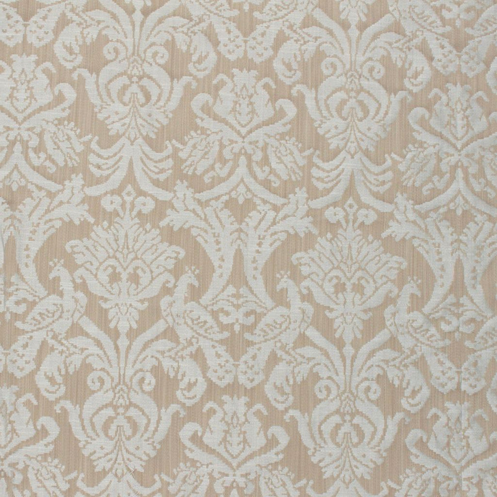 Delacroix Damask Beige by RM CoCo Fabric Inspired Living Vol 7 50% Polyester 50% Rayon See Sample 21000 Horizontal: 13.5 and Vertical: 19.75 54 - Fabric Carolina -