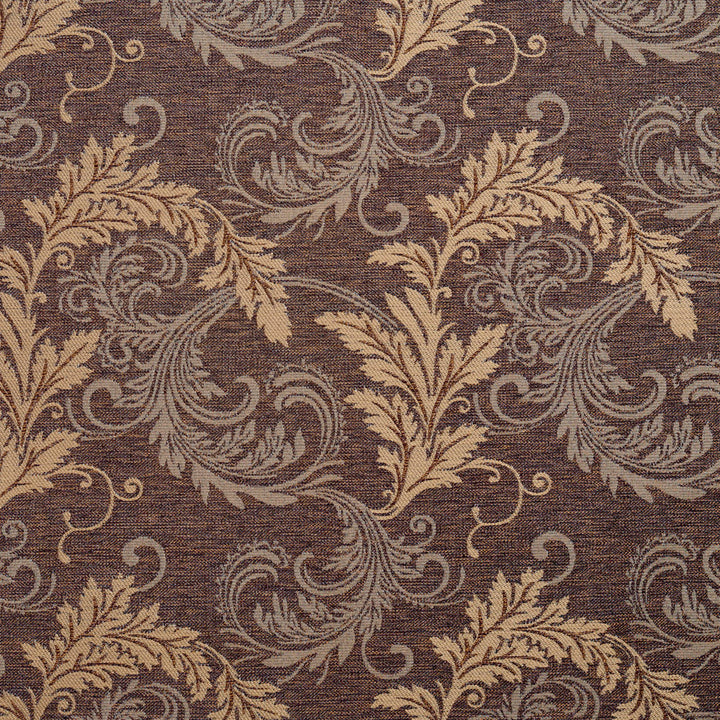 1665 Java Leaf by Charlotte Fabric Modern Tapestry 100% Woven Polyester Asia Exceeds 200,000 Wyzenbeek Rubs (Heavy Duty) Horizontal: 14.5" x Vertical: 16" 54 Inches - Fabric Carolina -