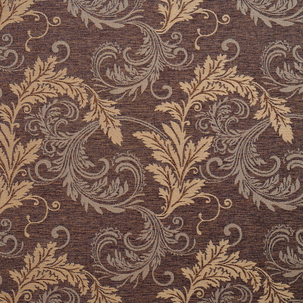 1665 Java Leaf by Charlotte Fabric Modern Tapestry 100% Woven Polyester Asia Exceeds 200,000 Wyzenbeek Rubs (Heavy Duty) Horizontal: 14.5" x Vertical: 16" 54 Inches - Fabric Carolina -