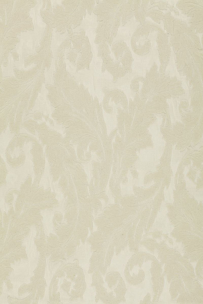 Madras Arabesque Ecru 16671 by Schumacher Designer Fabric - 100% Cotton - Horizontal: 23 and Vertical: 19.75 68.75 - Swanky Fabrics -