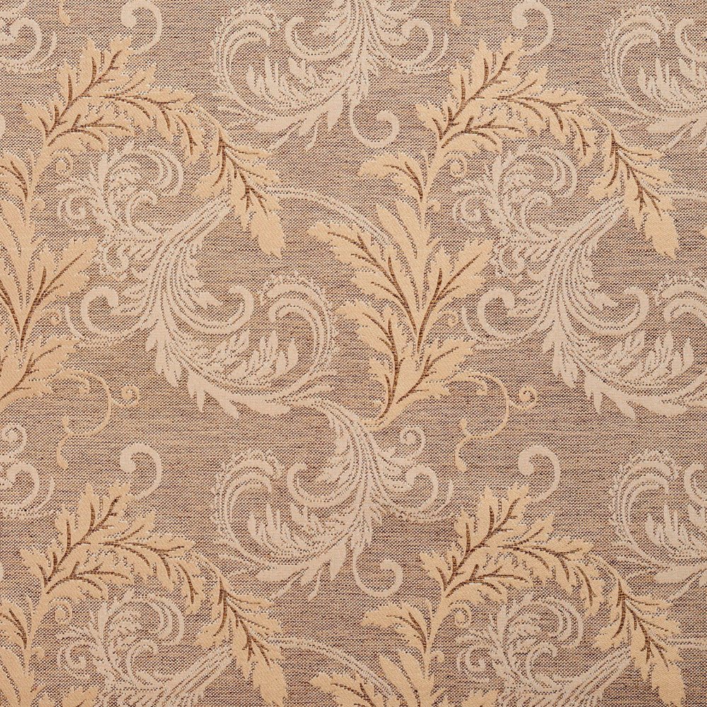 1670 Antique Leaf by Charlotte Designer Fabric Modern Tapestry 100% Woven Polyester Asia Exceeds 200,000 Wyzenbeek Rubs (Heavy Duty) Horizontal: 14.5" x Vertical: 16" 54 Inches - Swanky Fabrics -