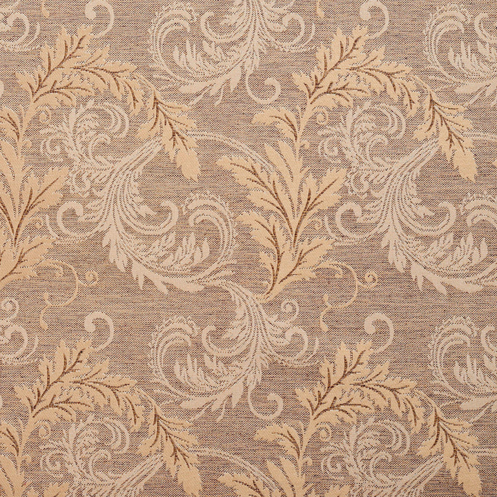 1670 Antique Leaf by Charlotte Designer Fabric Modern Tapestry 100% Woven Polyester Asia Exceeds 200,000 Wyzenbeek Rubs (Heavy Duty) Horizontal: 14.5" x Vertical: 16" 54 Inches - Swanky Fabrics -
