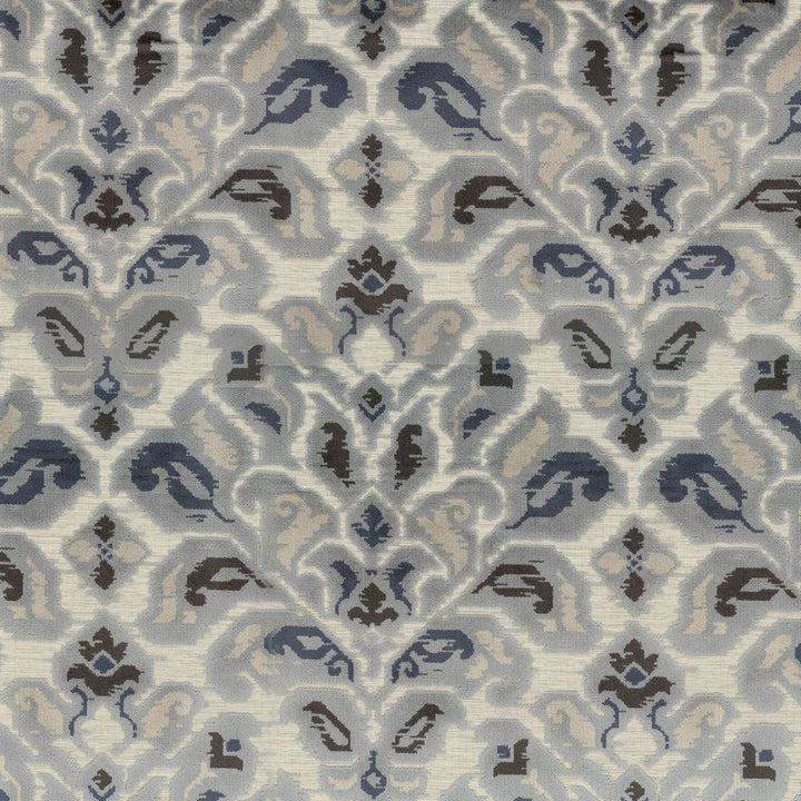 Blenheim Damask Sapphire by RM CoCo Fabric Gemstones II Ice Blue Larimar to Lazuli 56% Rayon 44% Polyester See Sample 12000 Horizontal: 14 and Vertical: 21 56 - Fabric Carolina -