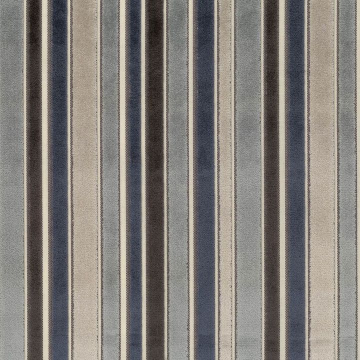 Blenheim Stripe Sapphire by RM CoCo Fabric Gemstones II Ice Blue Larimar to Lazuli 58% Polyester 42% Rayon See Sample 12000 Horizontal: 5.62 and Vertical: 0 54 - Fabric Carolina -