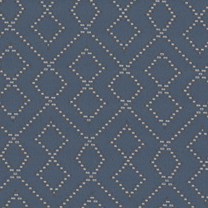 Dashing Trellis Bluestone by RM CoCo Fabric