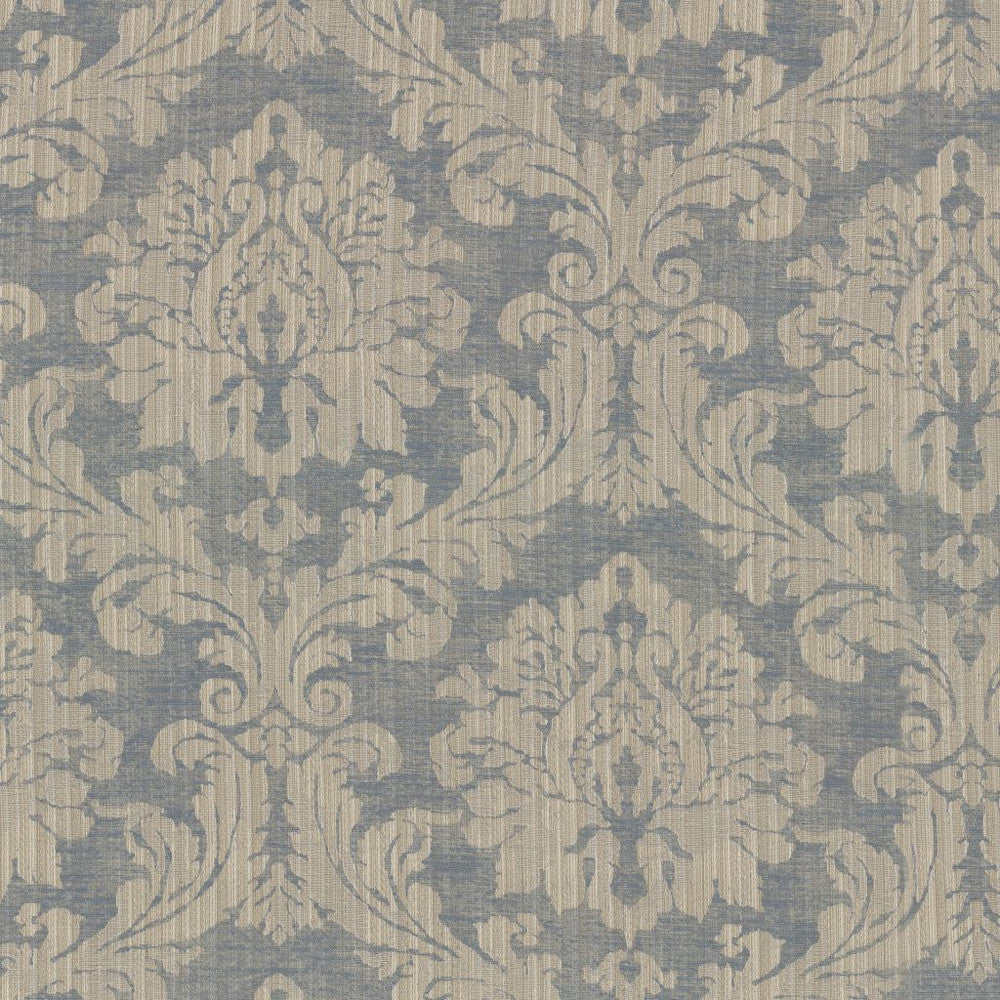 Essex Damask Stardust by RM CoCo Fabric Gemstones II Ice Blue Larimar to Lazuli 66% Polyester 34% Cotton See Sample 15000 Horizontal: 13.66 and Vertical: 17 55 - Fabric Carolina -