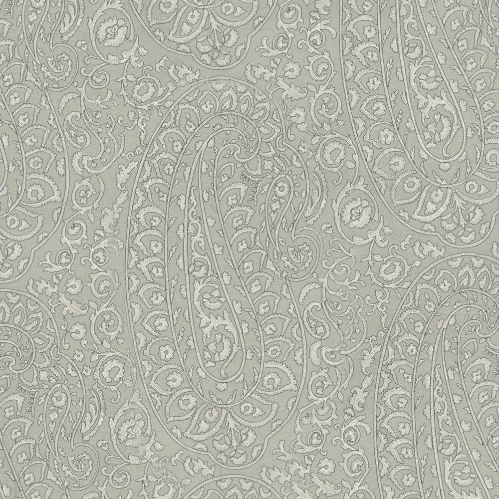 Fantasia Paisley Whisper by RM CoCo Fabric Gemstones II Ice Blue Larimar to Lazuli 37% Linen 32% Spun Polyester 31% Cotton See Sample 0 Horizontal: 25 and Vertical: 22.05 57 - Fabric Carolina -