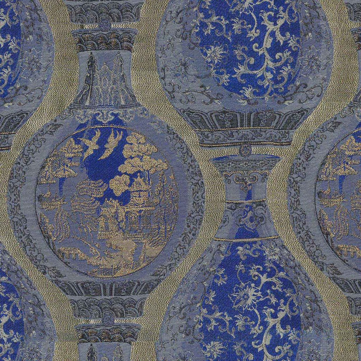 Forbidden City Ming by RM CoCo Fabric Gemstones II Ice Blue Larimar to Lazuli 41% Viscose 24% Polyester 20% Cotton 15% Spun Viscose See Sample 0 Horizontal: 13.07 and Vertical: 13.39 54 - Fabric Carolina -