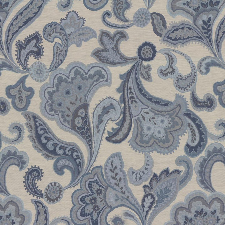 McCamey Floral Horizon by RM CoCo Fabric Gemstones II Ice Blue Larimar to Lazuli 34% Viscose 28% Polyester 21% Linen 11% Cotton 6% Silk See Sample 0 Horizontal: 25.98 and Vertical: 26.77 54 - Fabric Carolina -