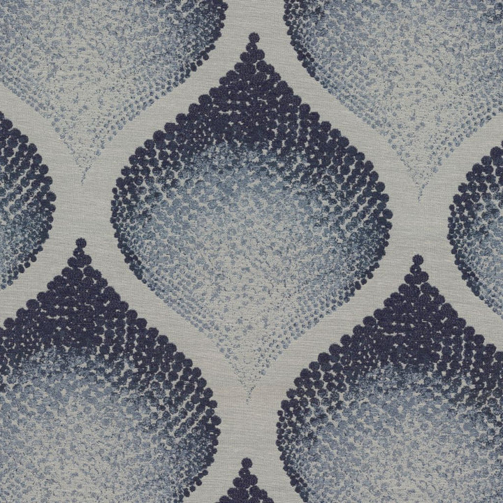 Ogee Stipple Mood Indigo by RM CoCo Fabric Gemstones II Ice Blue Larimar to Lazuli 76% Polyester 24% Spun Viscose See Sample 0 Horizontal: 8.66 and Vertical: 11.02 54 - Fabric Carolina -