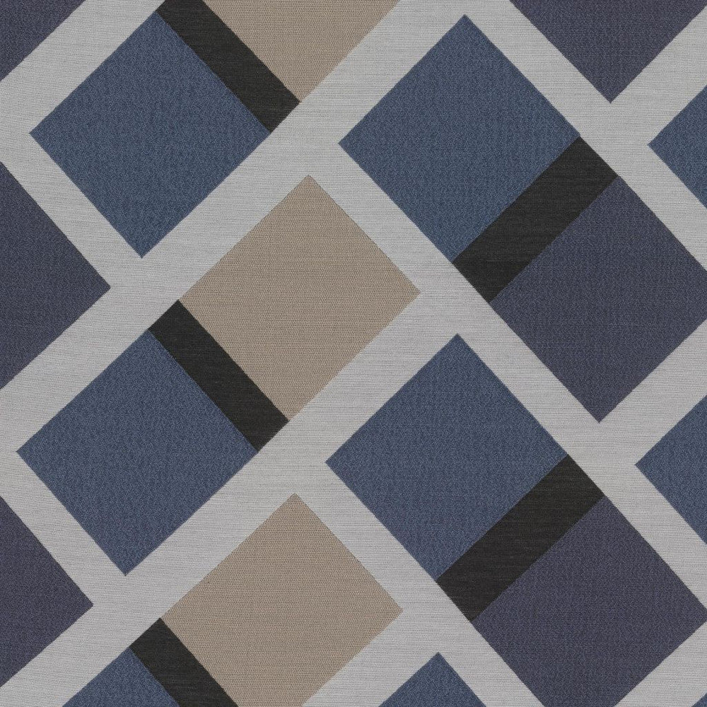 Pathway Trellis Sapphire by RM CoCo Fabric Gemstones II Ice Blue Larimar to Lazuli 84% Polyester 16% Spun Viscose See Sample 0 Horizontal: 12.99 and Vertical: 6.3 53 - Fabric Carolina -