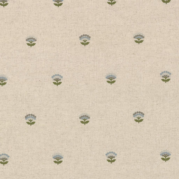 Primrose Garden Cornflower by RM CoCo Fabric Gemstones II Ice Blue Larimar to Lazuli 35% Cotton 27% Spun Polyester 22% Viscose 16% Linen See Sample 0 Horizontal: 10.43 and Vertical: 15.35 55 - Fabric Carolina -