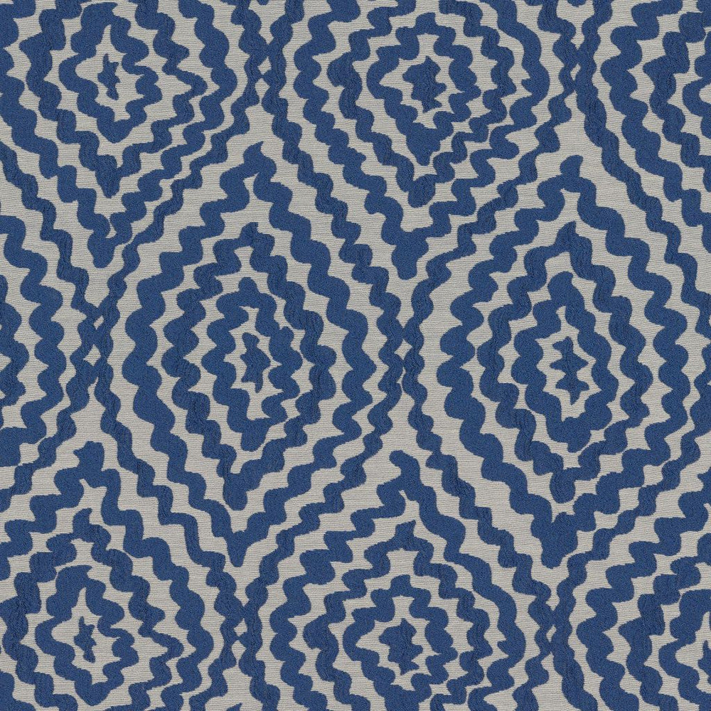 Ziggy Diamond Royal by RM CoCo Fabric Gemstones II Ice Blue Larimar to Lazuli 38% Viscose 33% Spun Viscose 29% Polyester See Sample 0 Horizontal: 12.6 and Vertical: 11.02 52 - Fabric Carolina -