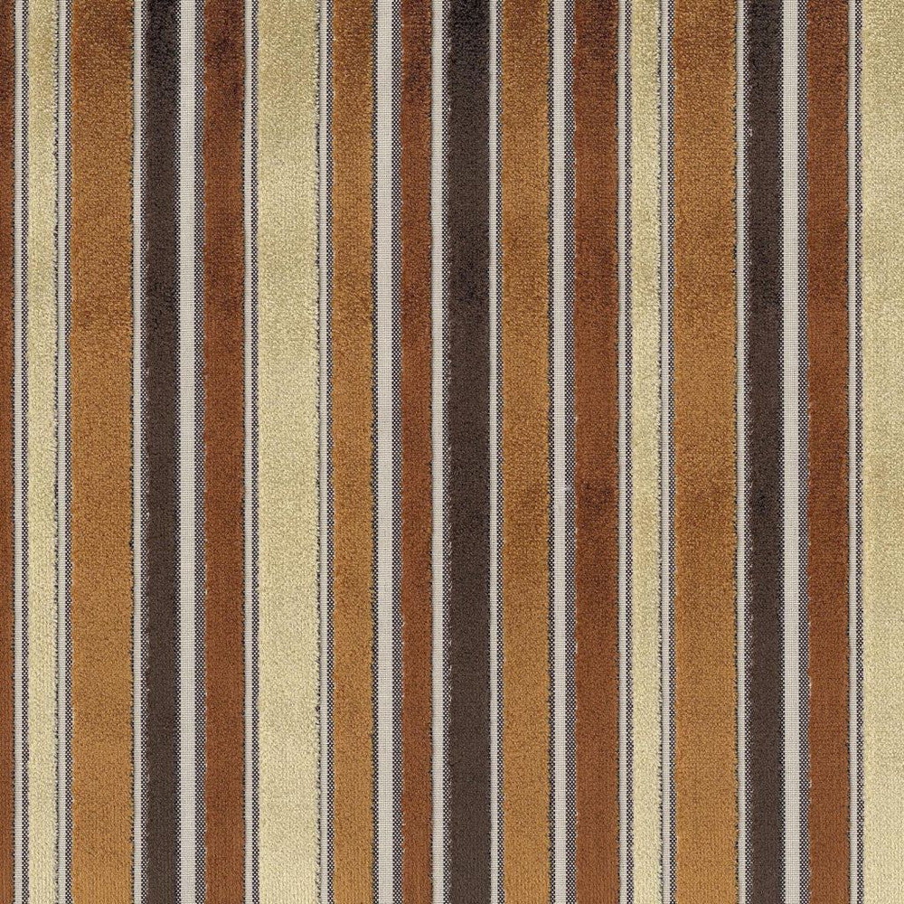 Blenheim Stripe Amber by RM CoCo Fabric Gemstones II Imperial Topaz to Tibetan Coral 58% Polyester 42% Rayon See Sample 12000 Horizontal: 5.62 and Vertical: 0 54 - Fabric Carolina -
