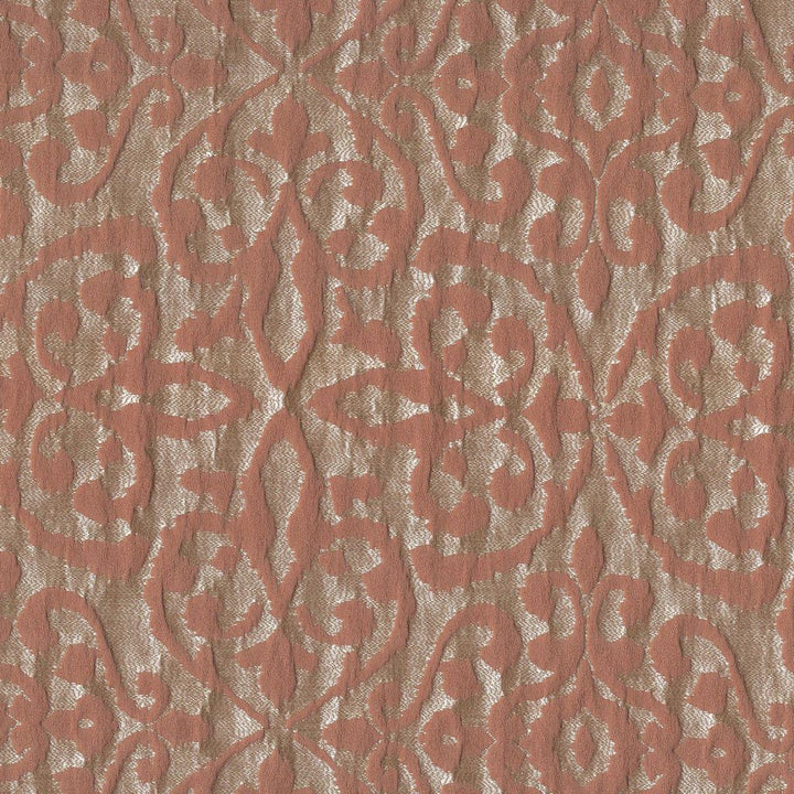 Cipriani Damask Melon by RM CoCo Fabric Gemstones II Imperial Topaz to Tibetan Coral 100% Polyester See Sample 0 Horizontal: 9.06 and Vertical: 9.65 55 - Fabric Carolina -