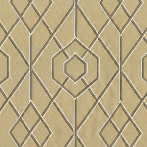 Diamond Fret Golden Glow by RM CoCo Fabric