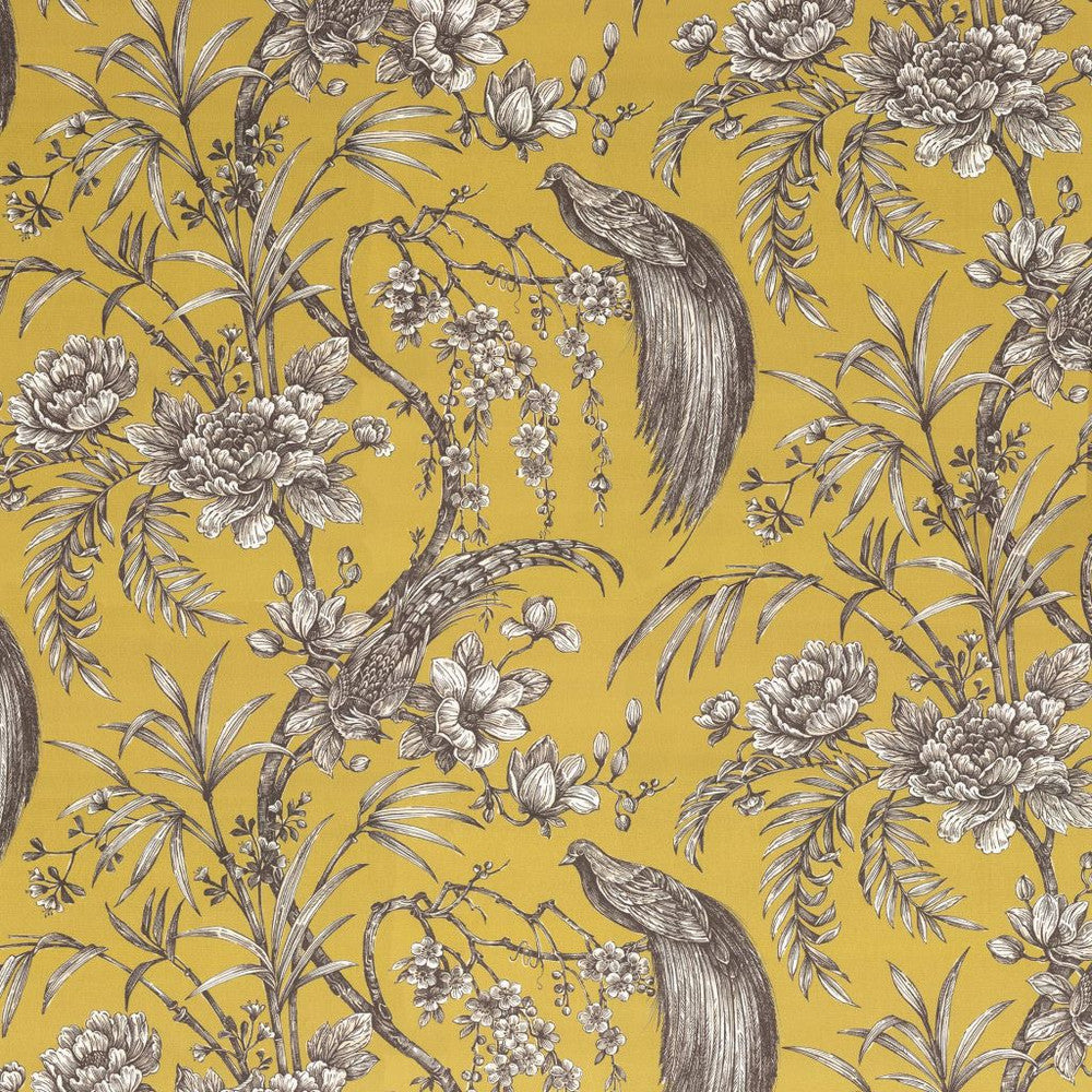 Lilibet's Garden Ormolu by RM CoCo Fabric Gemstones II Imperial Topaz to Tibetan Coral 100% Polyester See Sample 0 Horizontal: 36.5 and Vertical: 16.75 55 - Fabric Carolina -