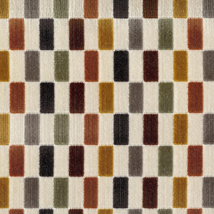 Mondrian Spice Road by RM CoCo Fabric Gemstones II Imperial Topaz to Tibetan Coral 57% Rayon 43% Polyester See Sample 37000 Horizontal: 7.25 and Vertical: 2.5 58 - Fabric Carolina -