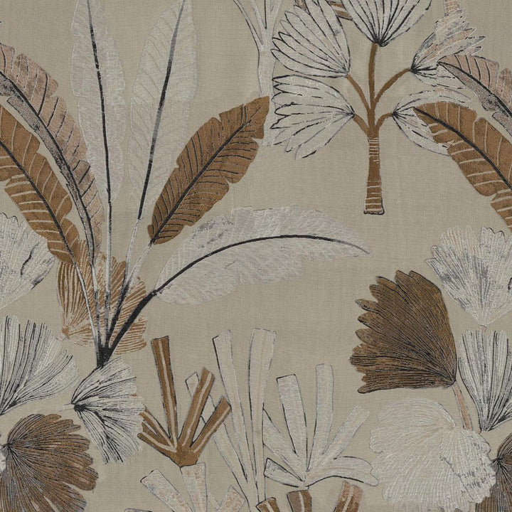 Palm Garden Butterscotch by RM CoCo Fabric Gemstones II Imperial Topaz to Tibetan Coral 59% Polyester 41% Viscose See Sample 0 Horizontal: 26.18 and Vertical: 31.5 54 - Fabric Carolina -