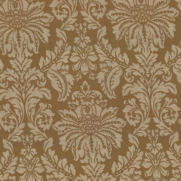 Rialto Damask Old Gold by RM CoCo Fabric Gemstones II Imperial Topaz to Tibetan Coral 100% Polyester See Sample 0 Horizontal: 18.9 and Vertical: 33.47 56 - Fabric Carolina -