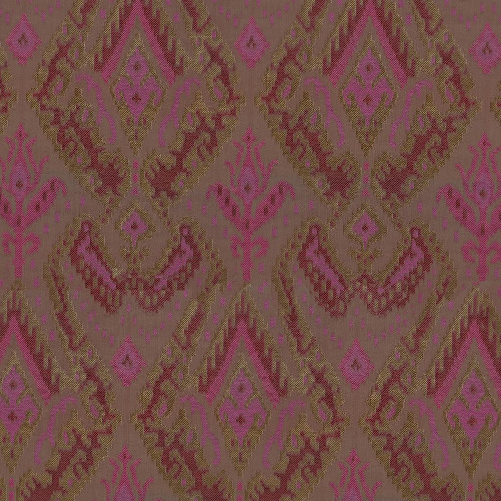 Samarkand Spice Road by RM CoCo Fabric Gemstones II Imperial Topaz to Tibetan Coral 40% Cotton 40% Viscose 20% Polyester See Sample 0 Horizontal: 12.8 and Vertical: 34.65 55 - Fabric Carolina -