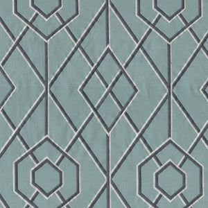 Diamond Fret Jade by RM CoCo Fabric