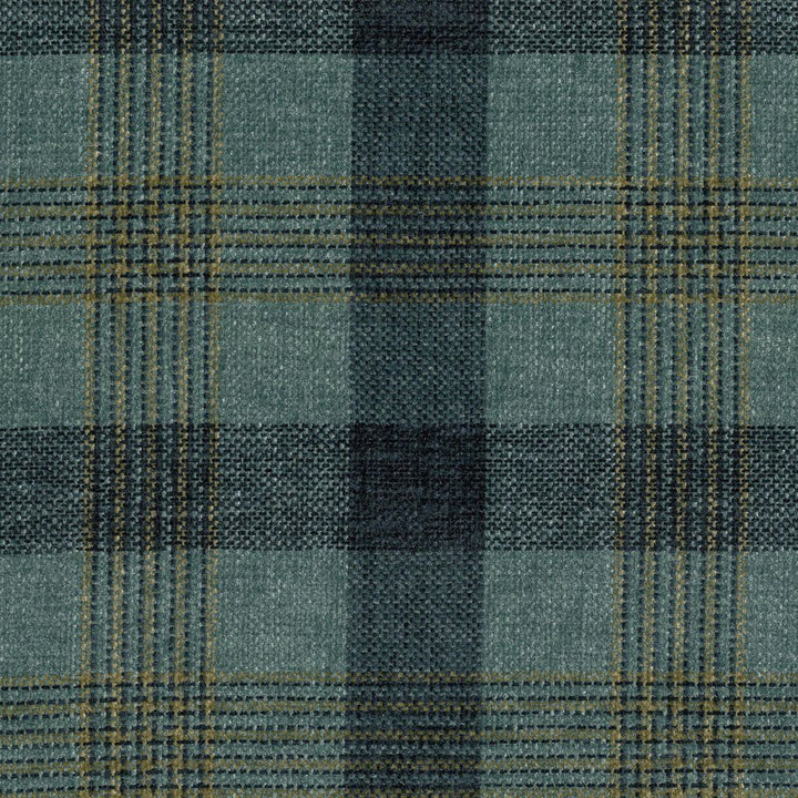 Hartley Check Peacock by RM CoCo Fabric Gemstones II Jade to Emerald 100% Polyester See Sample 0 Horizontal: 6.89 and Vertical: 6.69 54 - Fabric Carolina -