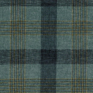 Hartley Check Peacock by RM CoCo Fabric