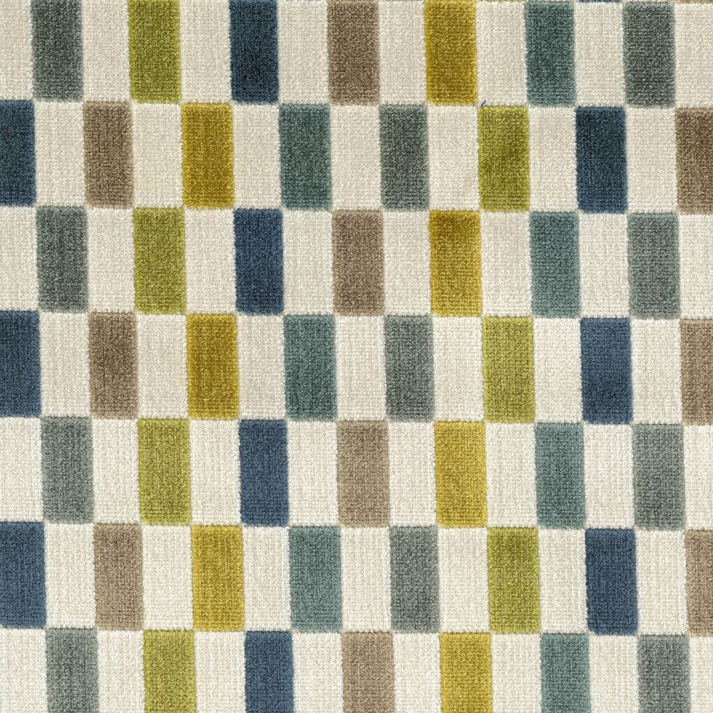 Mondrian Spruce by RM CoCo Fabric Gemstones II Jade to Emerald 57% Rayon 43% Polyester See Sample 37000 Horizontal: 7.25 and Vertical: 2.5 58 - Fabric Carolina -