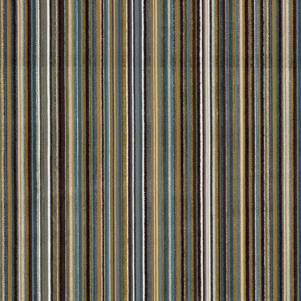Savoy Stripe Peacock by RM CoCo Fabric Gemstones II Jade to Emerald 55% Spun Viscose 45% Polyester See Sample 27000 Horizontal: 13.5 and Vertical: 0 56 - Fabric Carolina -