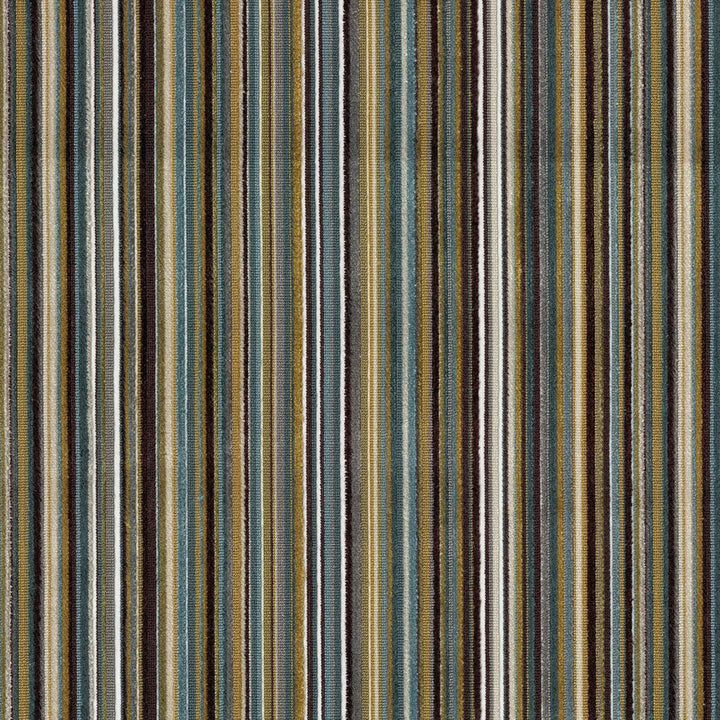 Savoy Stripe Peacock by RM CoCo Fabric Gemstones II Jade to Emerald 55% Spun Viscose 45% Polyester See Sample 27000 Horizontal: 13.5 and Vertical: 0 56 - Fabric Carolina -
