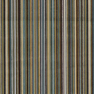 Savoy Stripe Peacock by RM CoCo Fabric