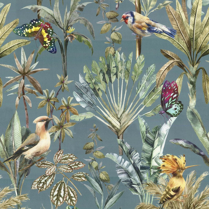 Tropic Rainforest Tropic by RM CoCo Fabric Gemstones II Jade to Emerald 100% Polyester See Sample 0 Horizontal: 26.77 and Vertical: 37.01 55 - Fabric Carolina -
