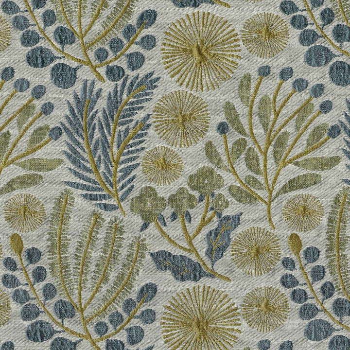 Wildflower Garden Lemongrass by RM CoCo Fabric Gemstones II Jade to Emerald 100% Polyester See Sample 0 Horizontal: 6.89 and Vertical: 6.89 56 - Fabric Carolina -