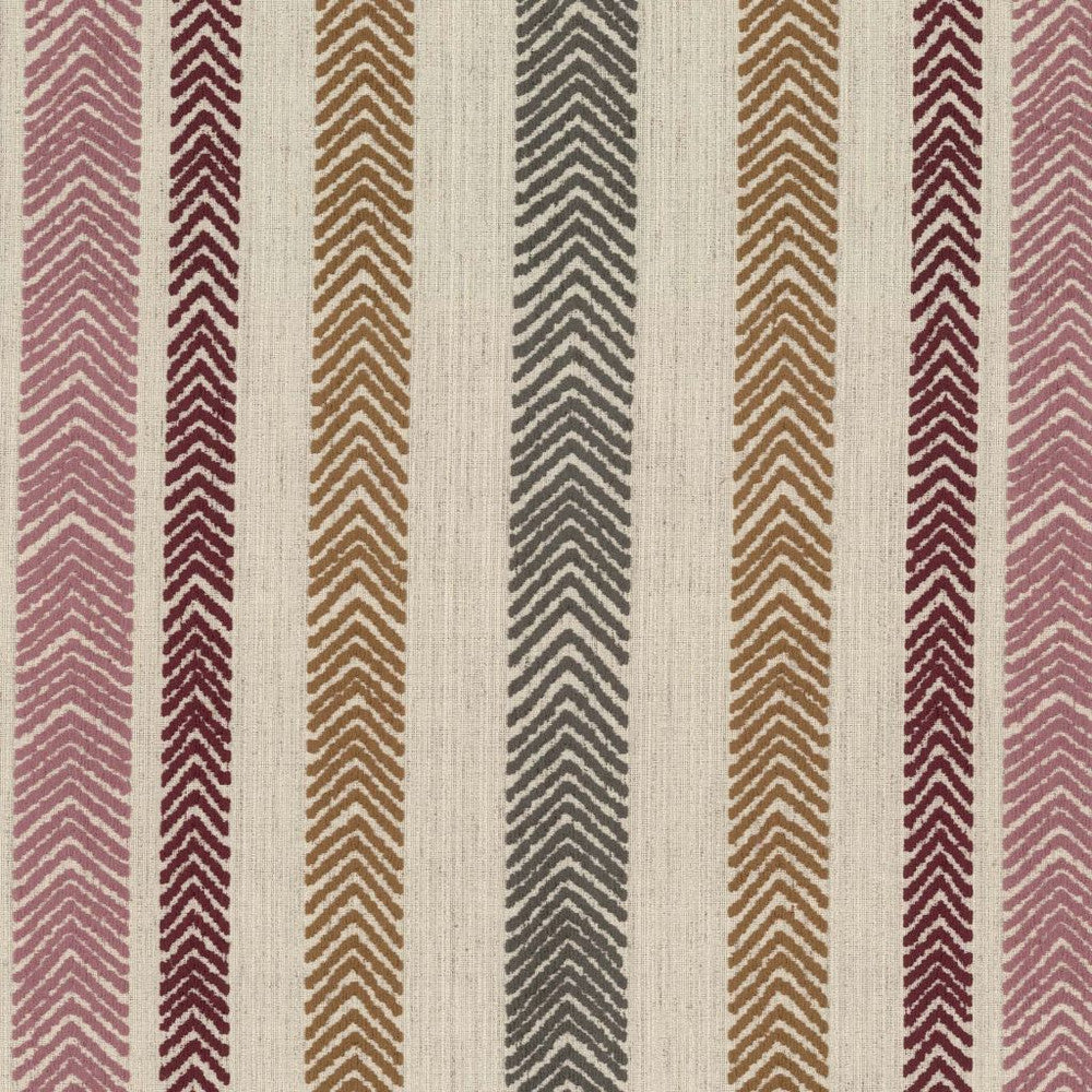 Chevron Stripe Crypton® Garnet by RM CoCo Fabric Gemstones II Pink Morganite to Amethyst 51.96% Rayon 26.82% Polyester 16.76% Cotton 4.46% Flax See Sample 0 Horizontal: 14.13 and Vertical: 14.44 57 - Fabric Carolina -