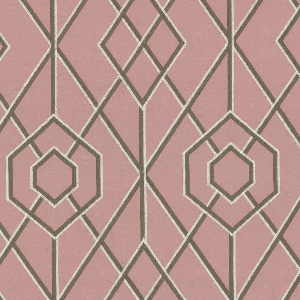 Diamond Fret Ballerina by RM CoCo Fabric Gemstones II Pink Morganite to Amethyst 66% Cotton 34% Spun Polyester See Sample 0 Horizontal: 10.63 and Vertical: 15.35 60 - Fabric Carolina -