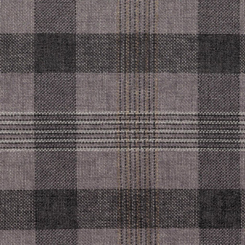 Hartley Check Truffle by RM CoCo Fabric Gemstones II Tahitian Gray Pearl to Onyx 100% Polyester See Sample 0 Horizontal: 6.89 and Vertical: 6.69 54 - Fabric Carolina -